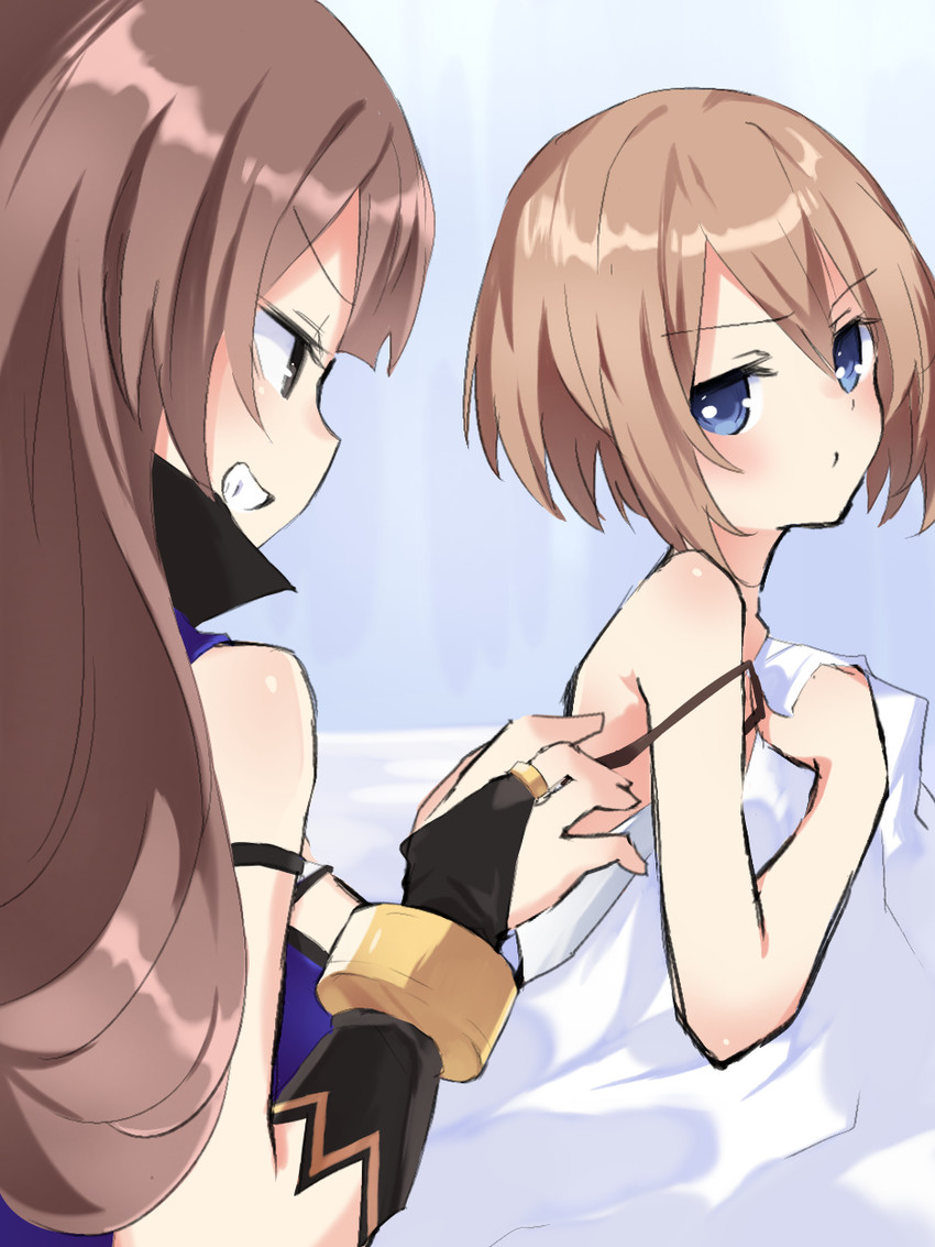 blanc and c-sha (neptune and 1 more) drawn by buran_buta