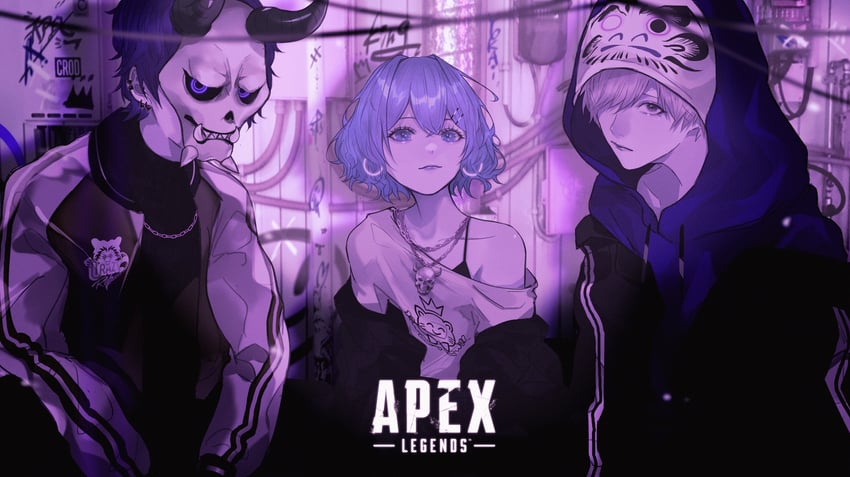 nqrse, daruma is god, and arisakaaa (apex legends and 2 more) drawn by mano_aaa