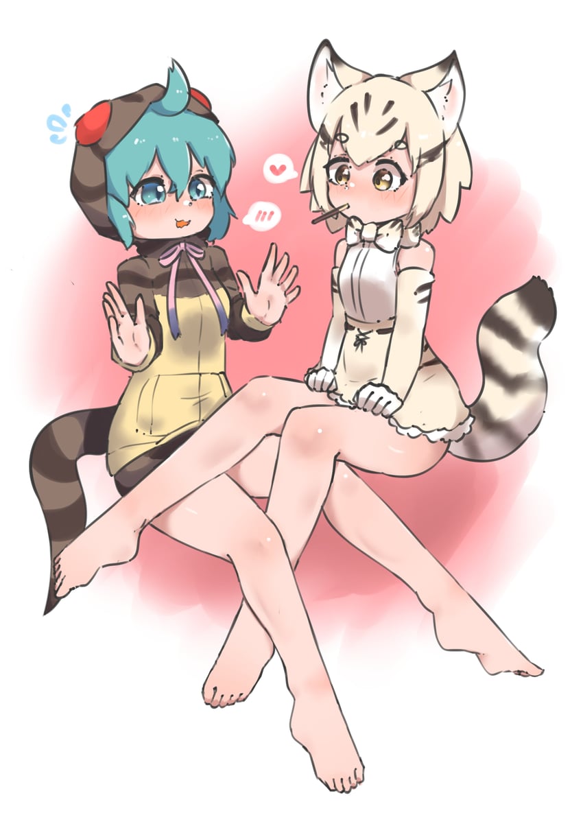 tsuchinoko and sand cat (kemono friends) drawn by chai_chai_huishi