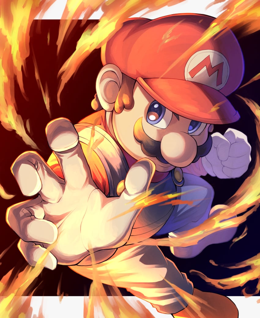 mario (mario and 1 more) drawn by ten_(tenchan_man)