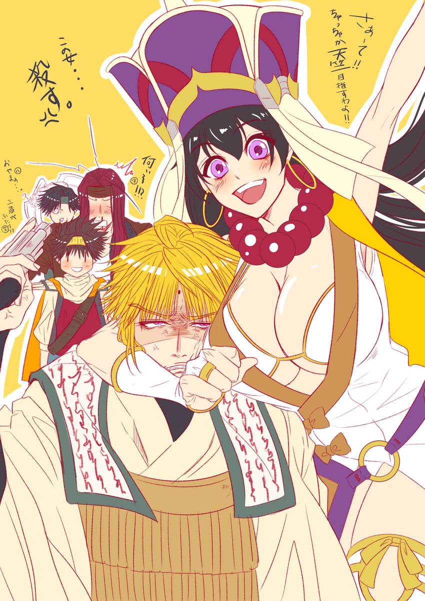 xuangzang sanzang, son goku, genjou sanzou, cho hakkai, and sha gojou (fate and 2 more) drawn by haru_(inamura4)