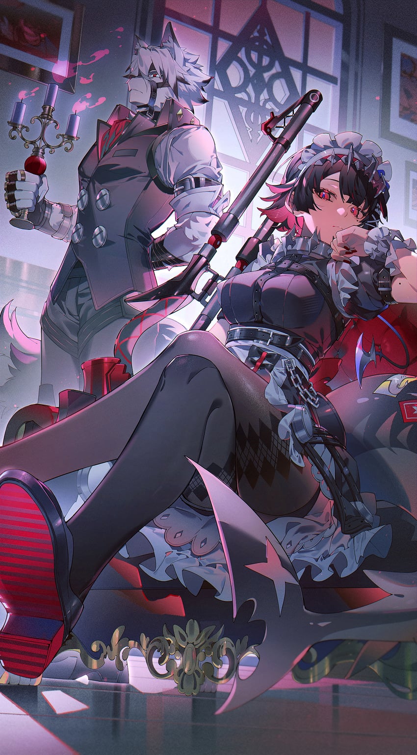 ellen joe and von lycaon (zenless zone zero) drawn by zengzhi_zhixu