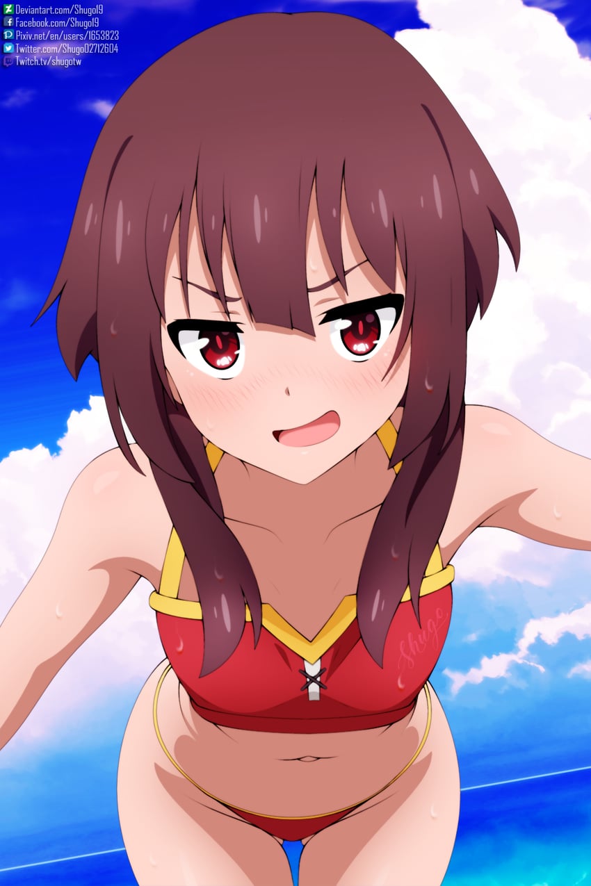 megumin (kono subarashii sekai ni shukufuku wo!) drawn by shugo19