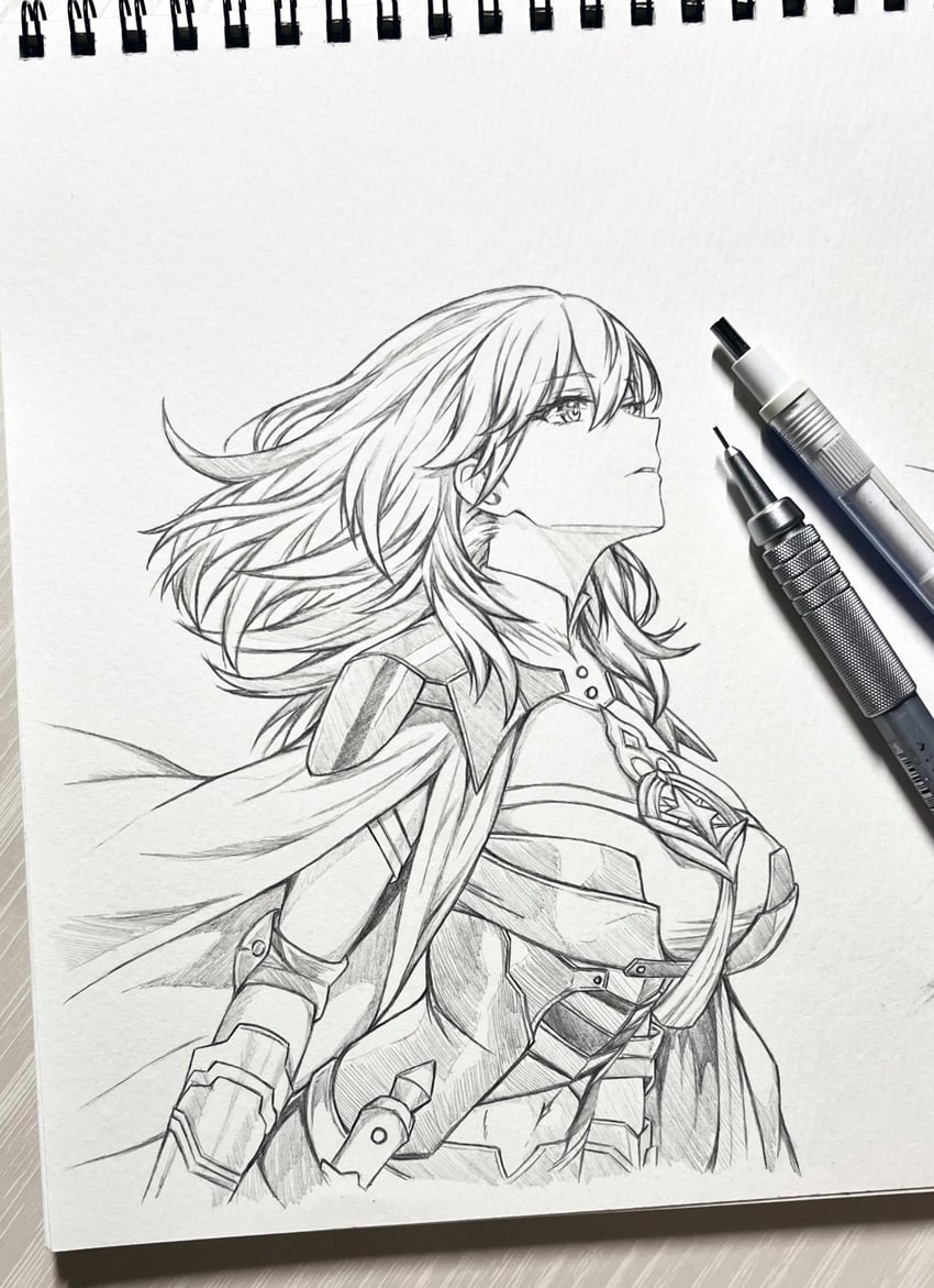female byleth (fire emblem and 1 more) drawn by seishun_dendeke