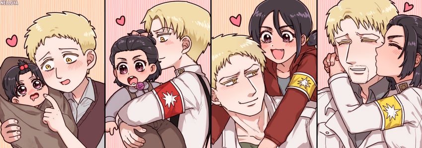 reiner braun and gabi braun (shingeki no kyojin) drawn by mina_(als_dk)