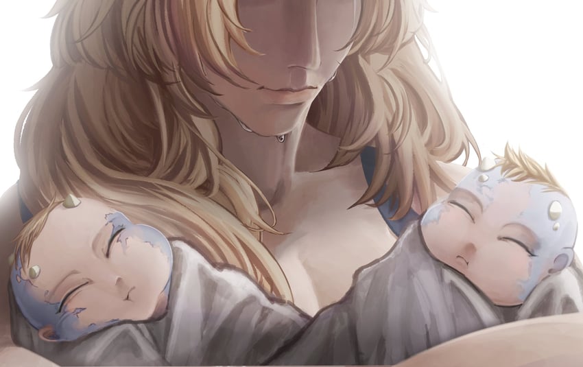 queen marika the eternal, mohg lord of blood, and morgott the omen king (elden ring) drawn by satsu-strive