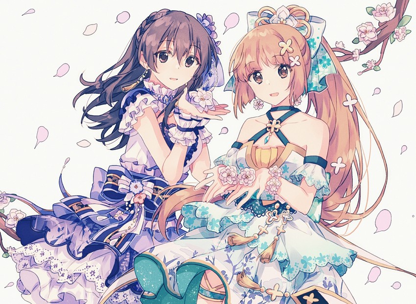 yorita yoshino and fujiwara hajime (idolmaster and 2 more) drawn by migolu