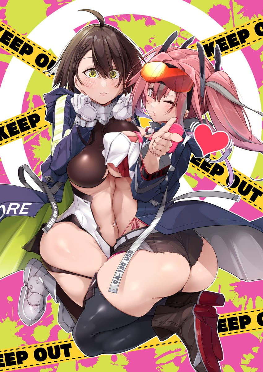 bremerton and baltimore (azur lane) drawn by oriue_wato