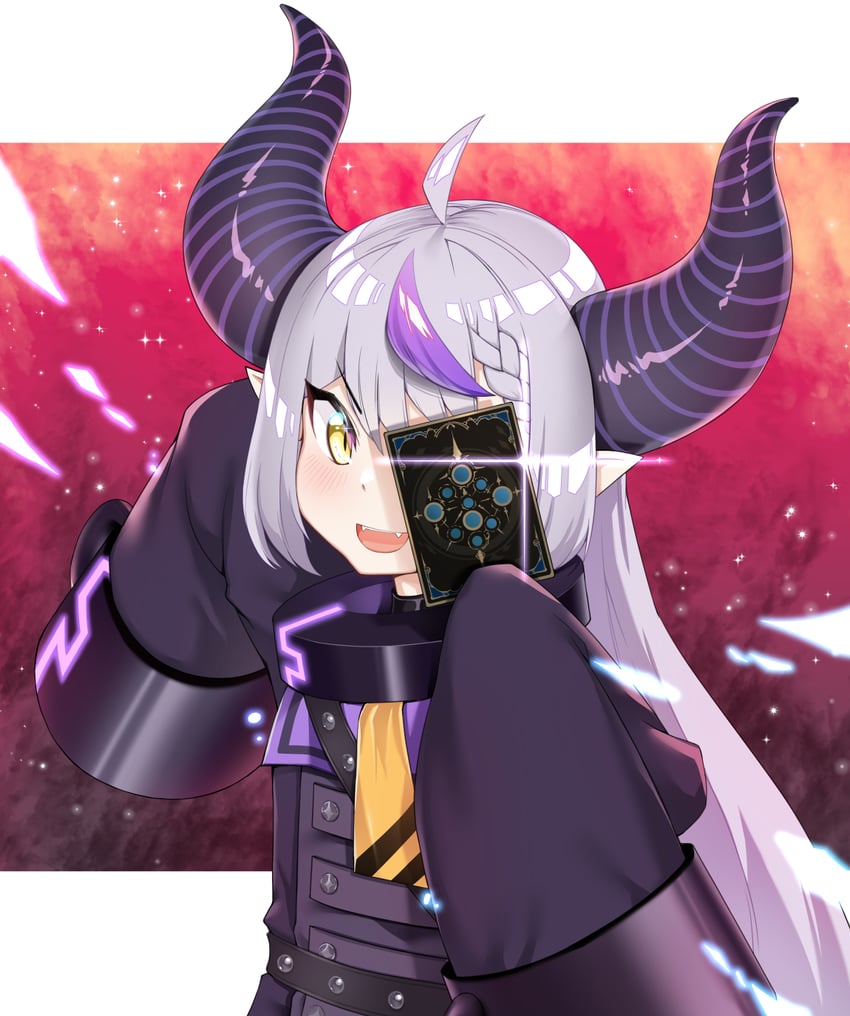 la+ darknesss (hololive and 1 more) drawn by hatsuitsumo