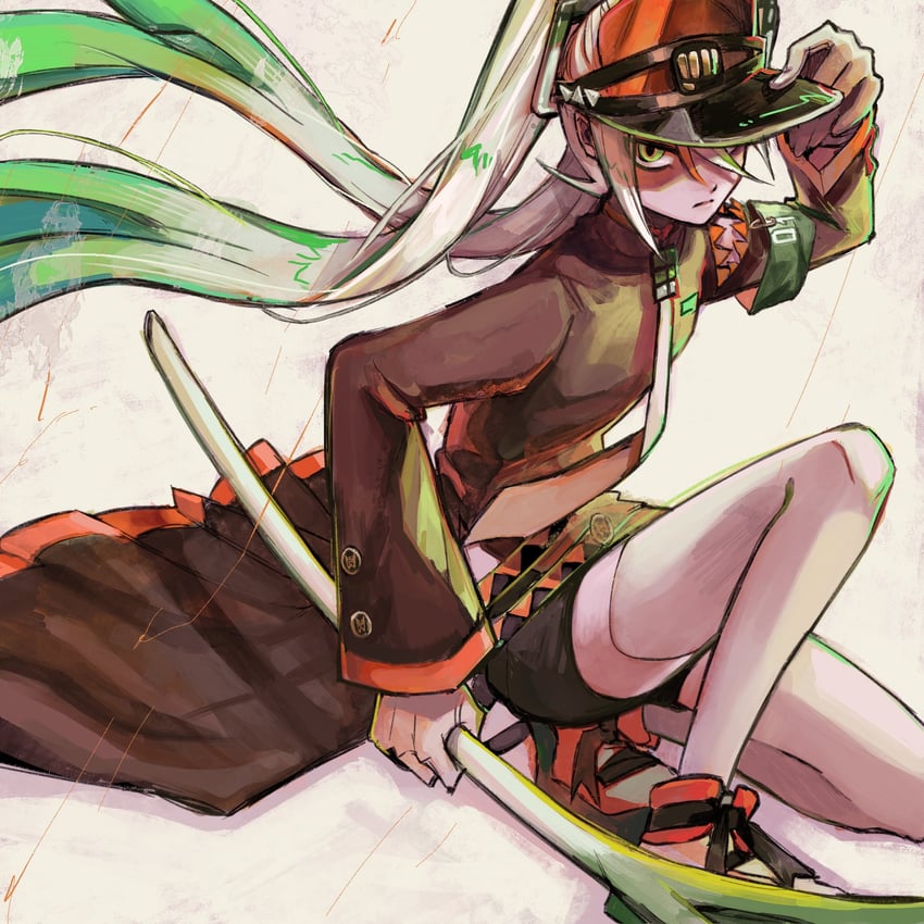 hatsune miku and fighting miku (pokemon and 2 more) drawn by ramenma