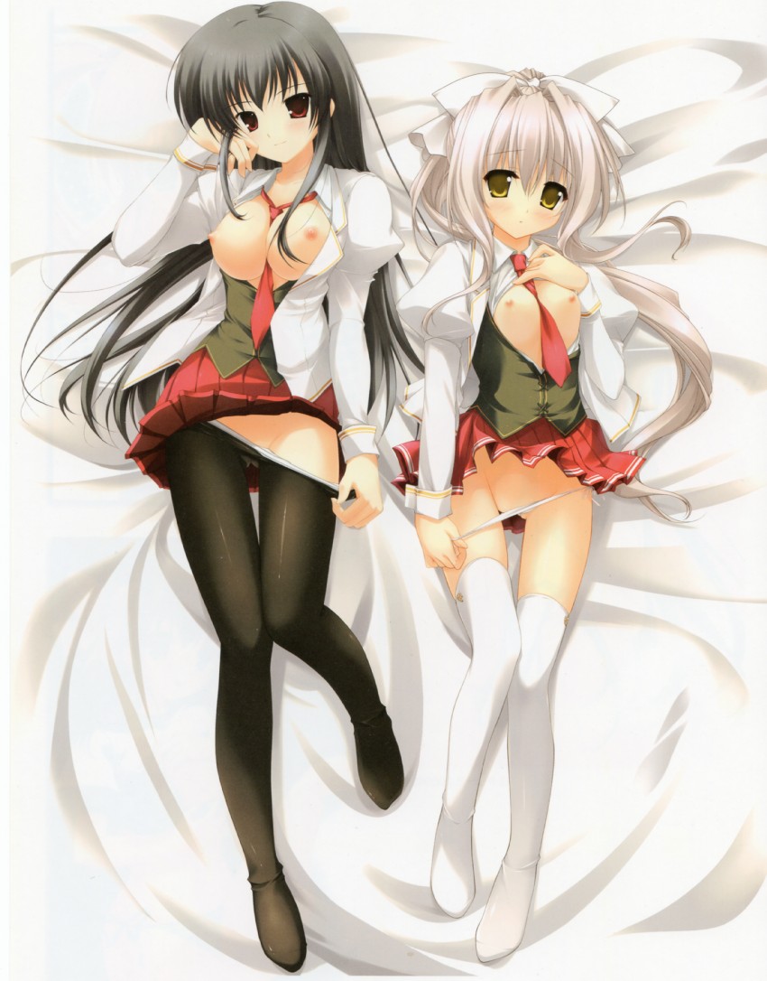 kuyou sarasa and lycerisious h kirigasaki (kiss to lord to darjeeling) drawn by chikotam and mikeou