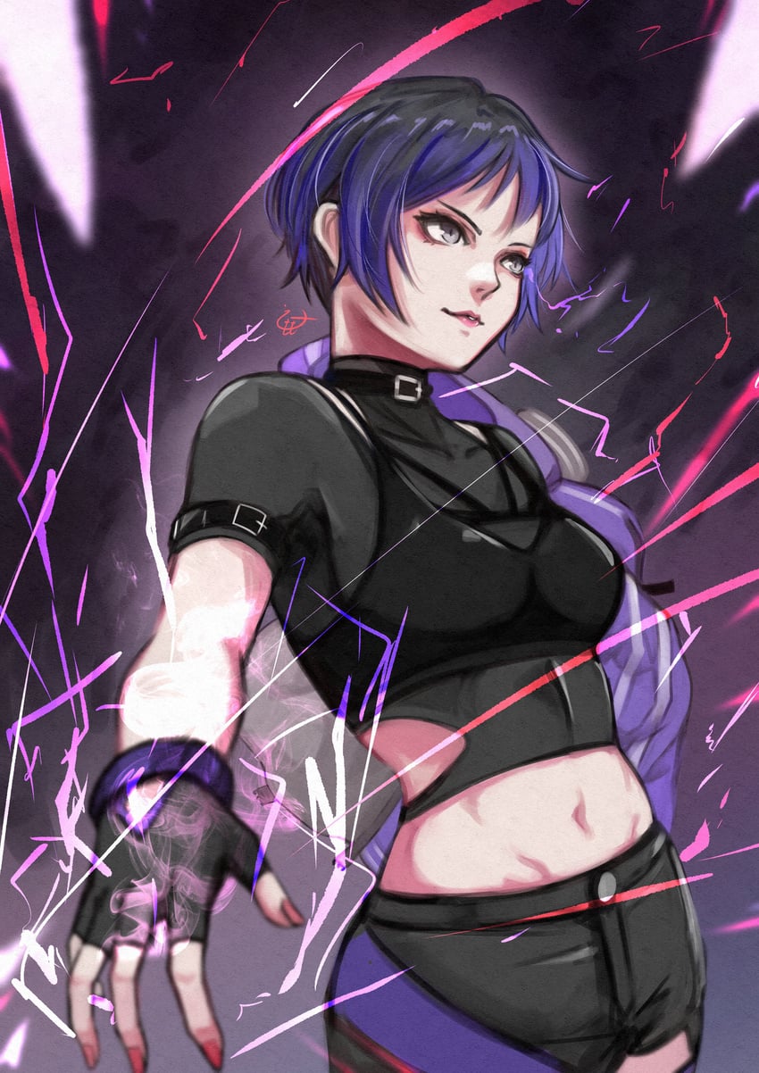 reina (tekken and 1 more) drawn by momo_juice