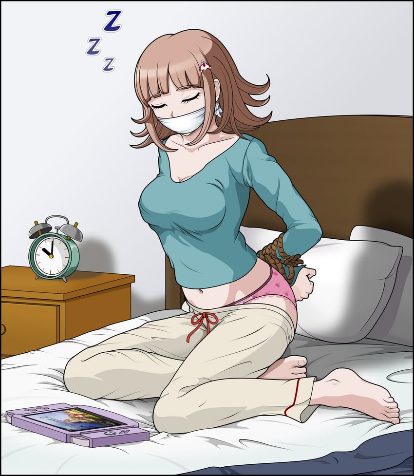 nanami chiaki (danganronpa and 2 more) drawn by just_some_guy