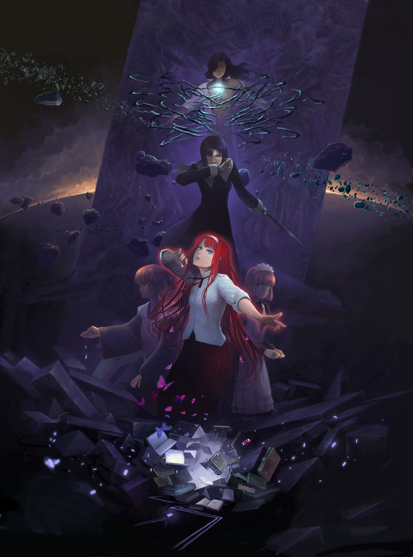 ciel, tohno akiha, kohaku, hisui, michael roa valdamjong, and 1 more (tsukihime) drawn by hiraoka_masamune