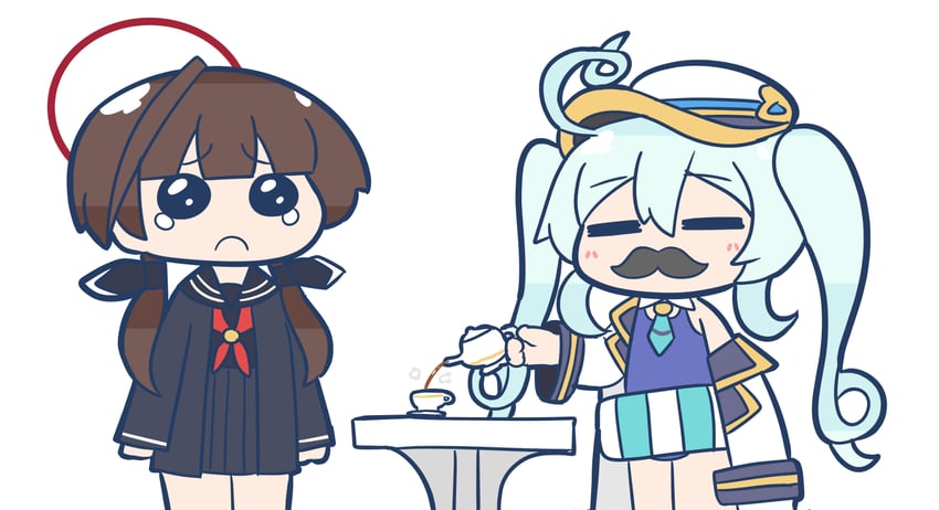 ohitome kohane and anson (azur lane and 1 more) drawn by aoirocombo