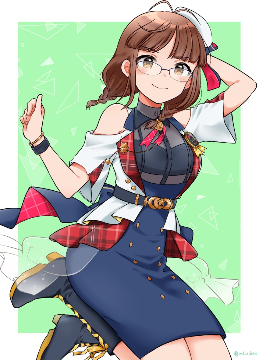 akizuki ritsuko (idolmaster and 1 more) drawn by merukyara