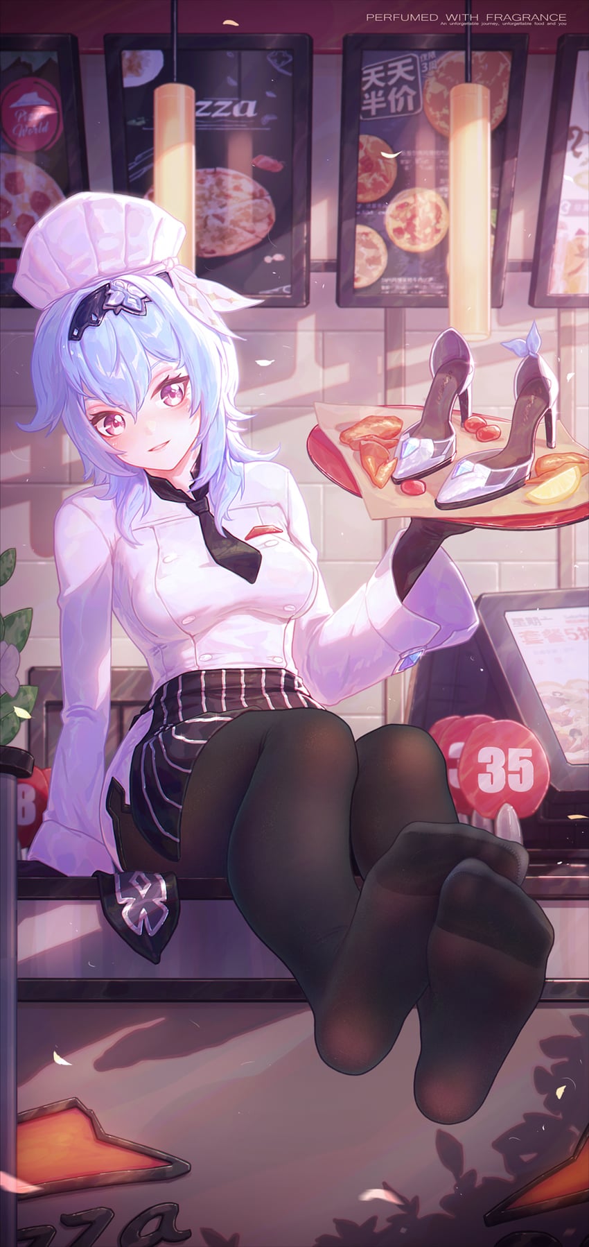 eula (genshin impact and 1 more) drawn by icecake