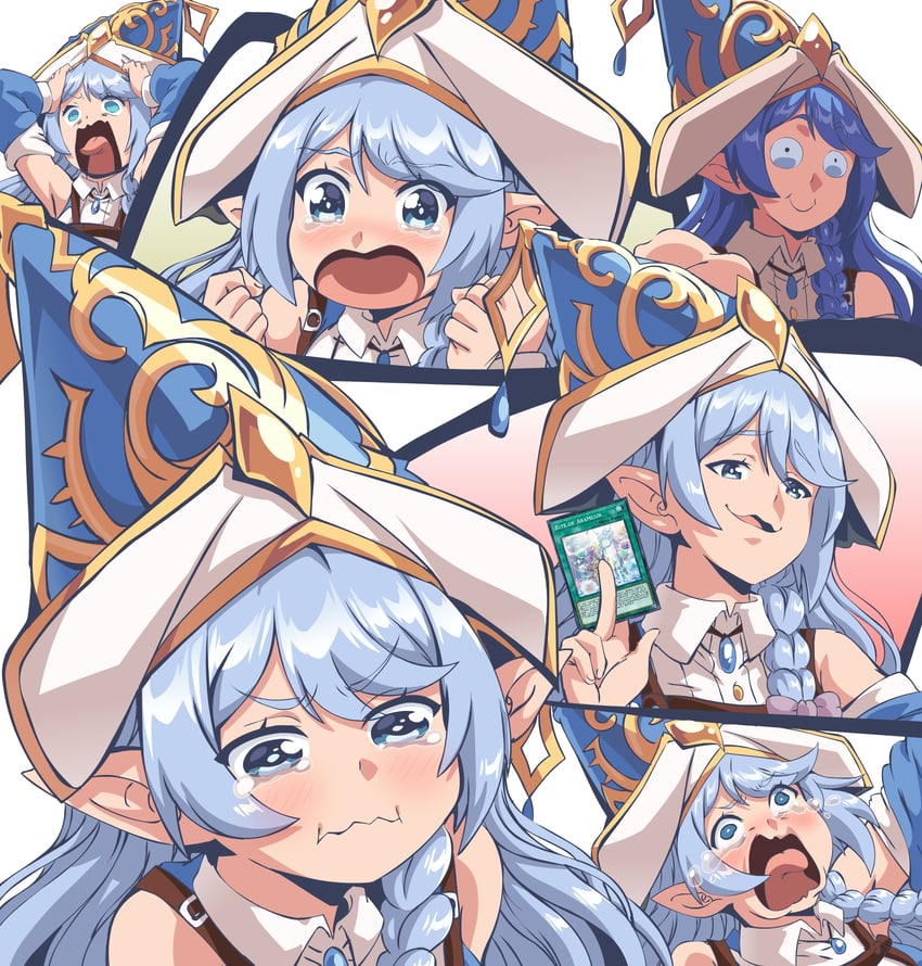 aqua, water enchantress of the temple, and rite of aramesir (yu-gi-oh! and 1 more) drawn by lewdamone