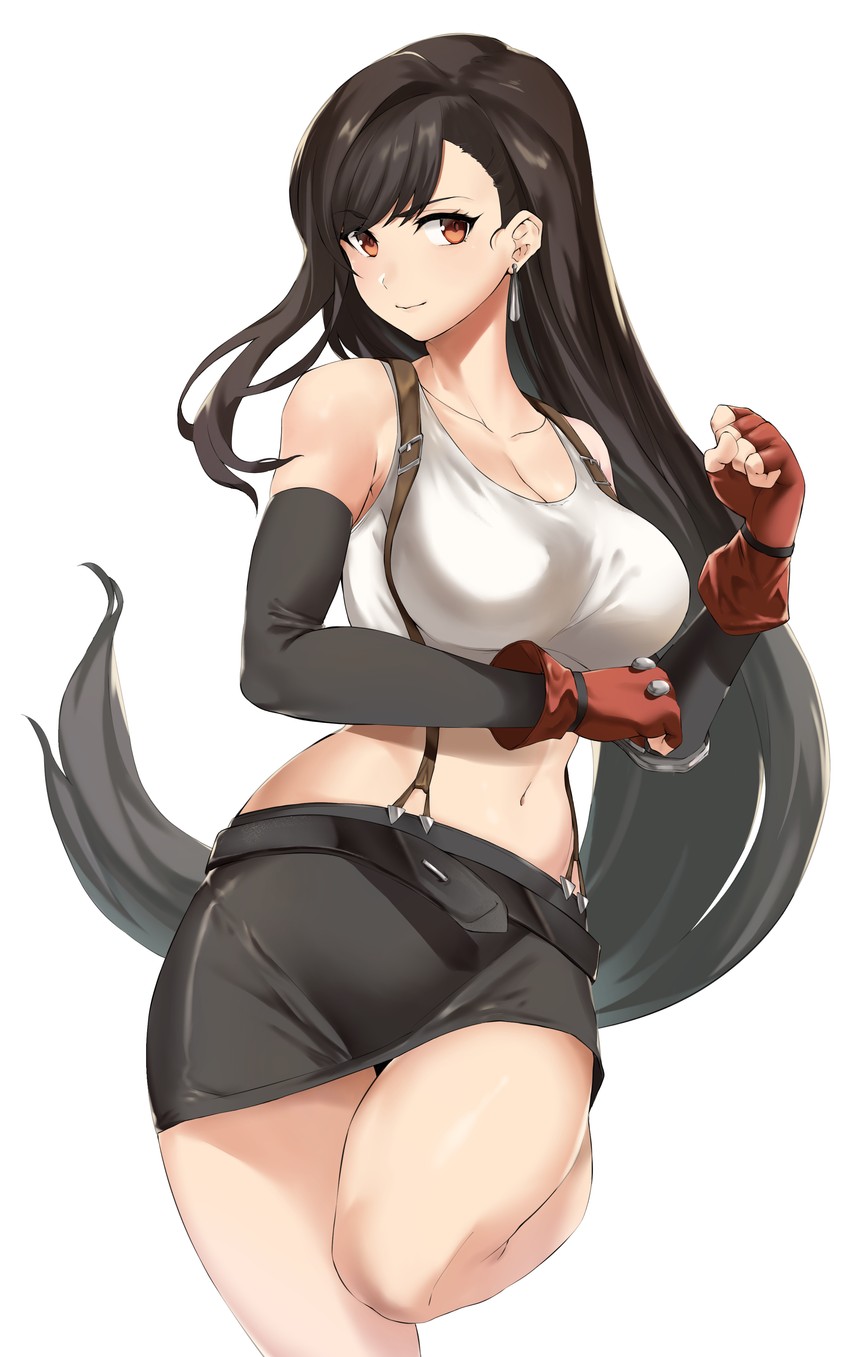 tifa lockhart (final fantasy and 1 more) drawn by hotate-chan