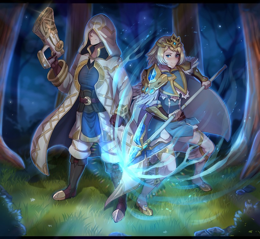 kiran, male kiran, and fjorm (fire emblem and 1 more) drawn by evomanaphy