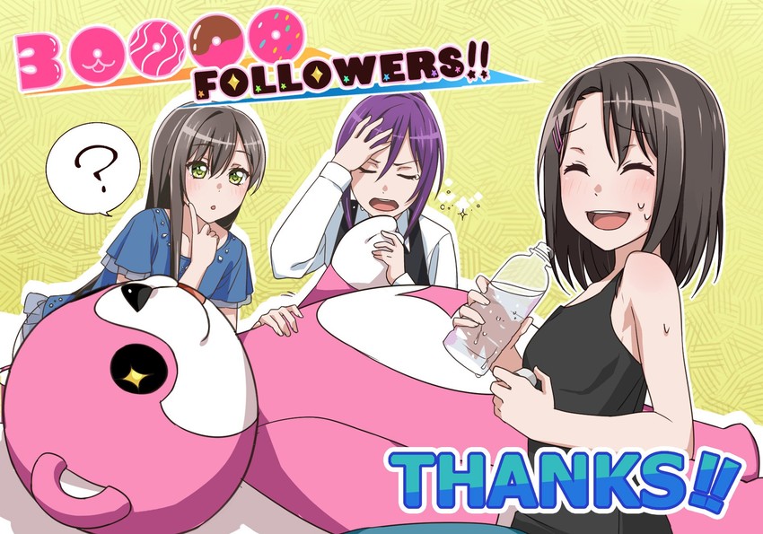 okusawa misaki, hanazono tae, seta kaoru, and michelle (bang dream!)