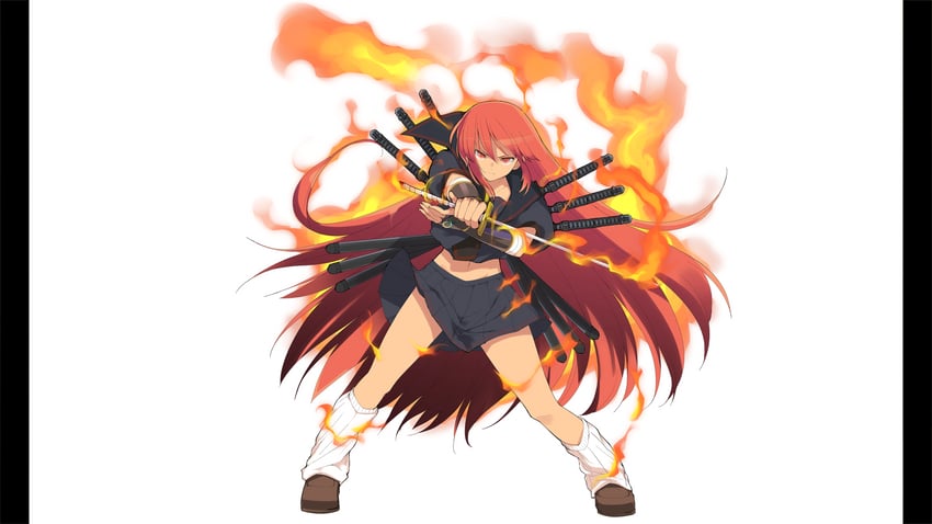 homura (senran kagura and 1 more) drawn by yaegashi_nan