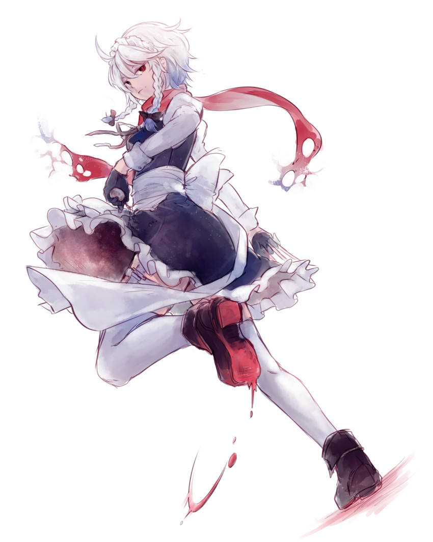 izayoi sakuya (touhou and 1 more) drawn by gensou_aporo