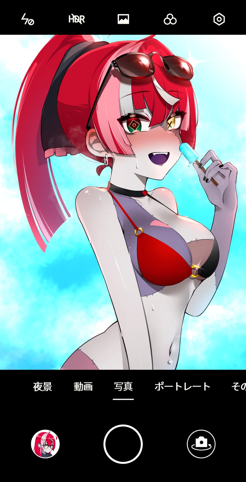 kureiji ollie (hololive and 1 more) drawn by kok_(honeymelon)