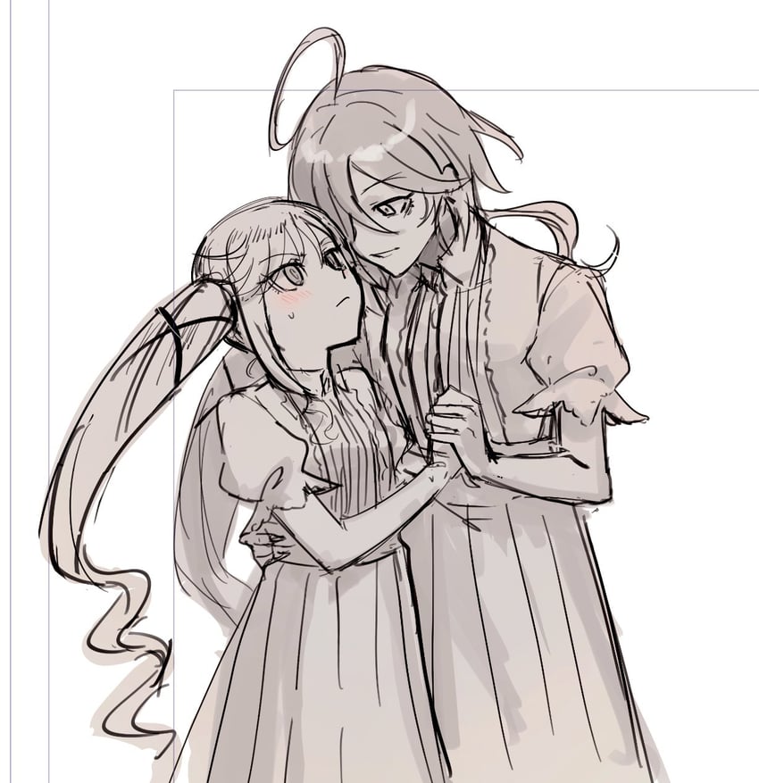 suzunomiya lilisa and isemi tina (rock wa lady no tashinami deshite) drawn by aoki_shizumi
