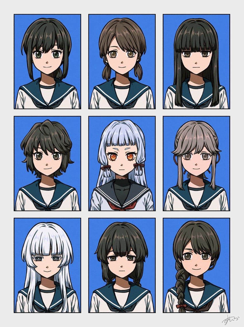 fubuki, murakumo, hatsuyuki, miyuki, shirayuki, and 4 more (kantai collection) drawn by sumoffu