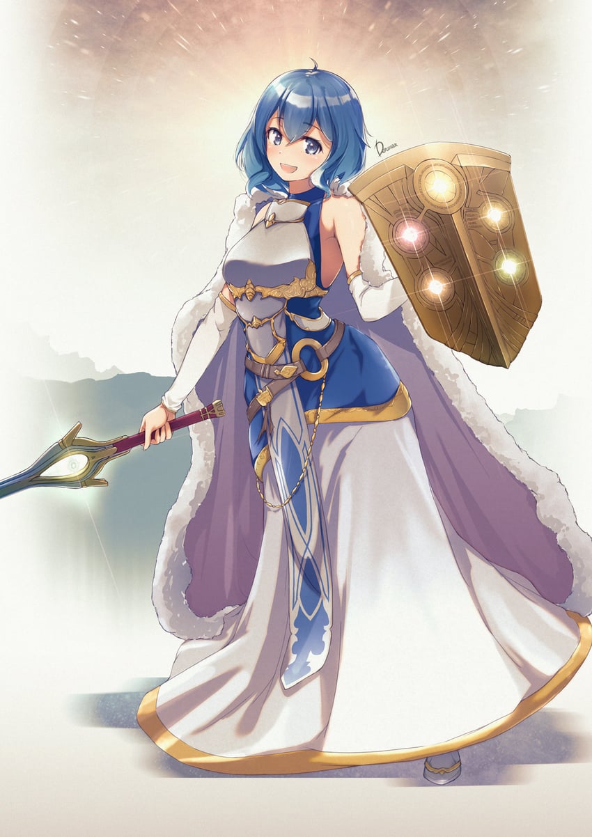 lucina and female morgan (fire emblem and 2 more) drawn by dermar