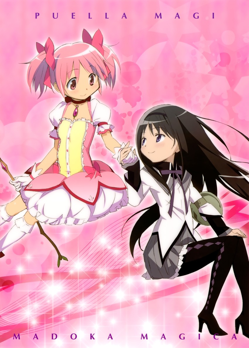 akemi homura and kaname madoka (mahou shoujo madoka magica and 1 more)