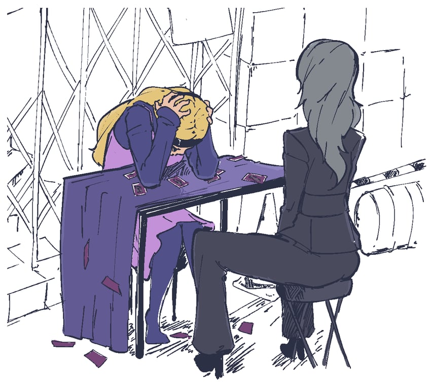 niijima sae and mifune chihaya (persona and 1 more) drawn by plow_(witch_parfait)