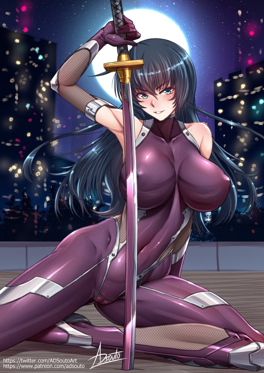 igawa asagi (taimanin and 2 more) drawn by adsouto