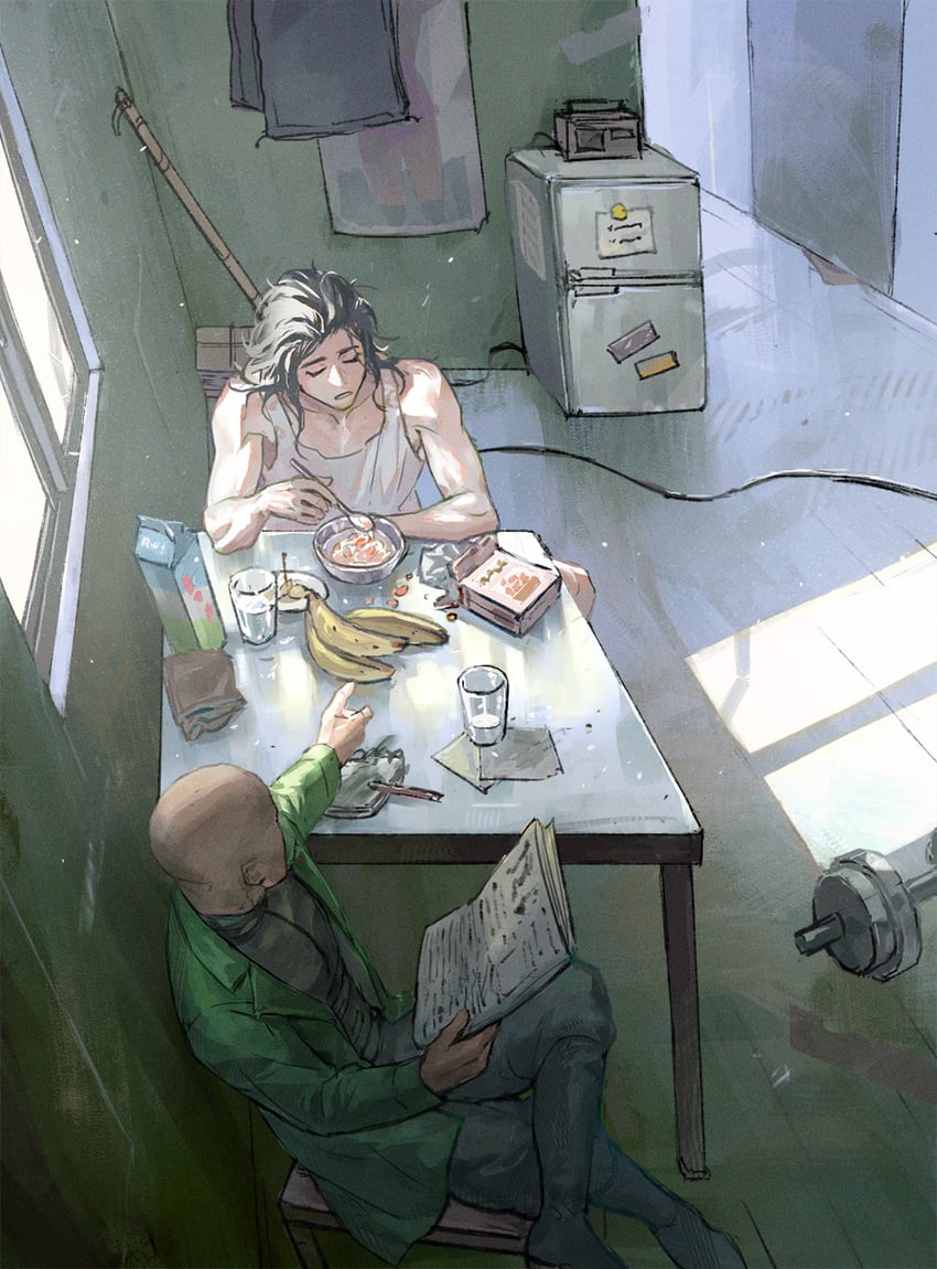 aleph and okamoto (shin megami tensei and 1 more) drawn by o_c_x