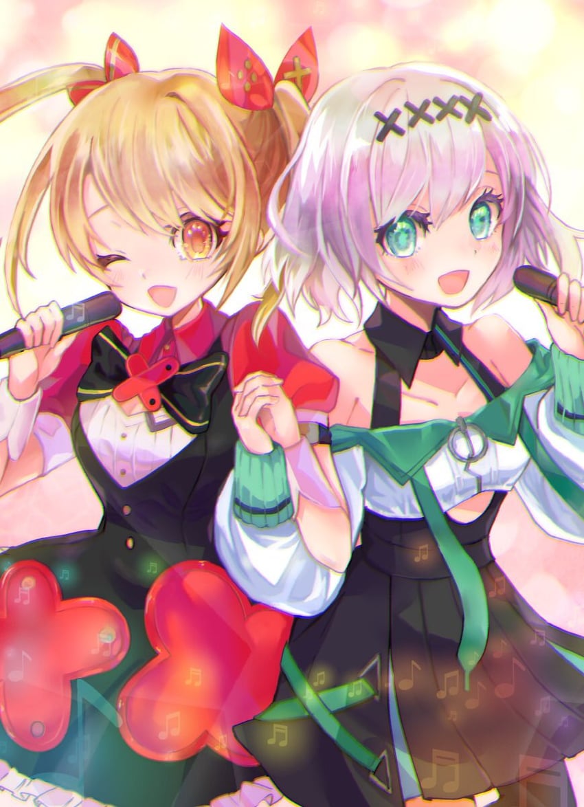 shiroi tier and homura akane (indie virtual youtuber) drawn by pero_pct