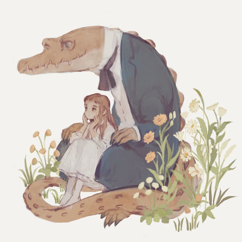 philia ell and croco zigmond (original) drawn by tono_(rt0no)