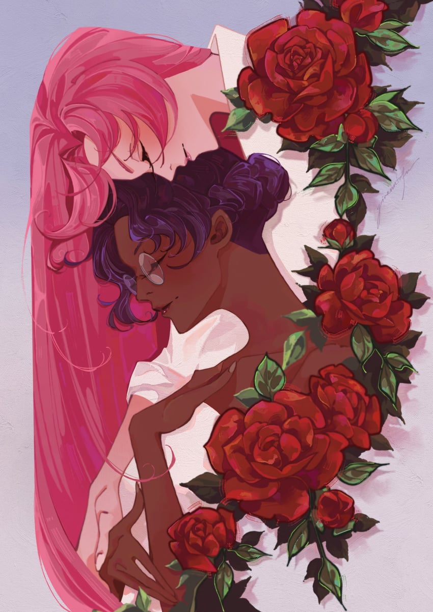 tenjou utena and himemiya anthy (shoujo kakumei utena) drawn by yiranntofu