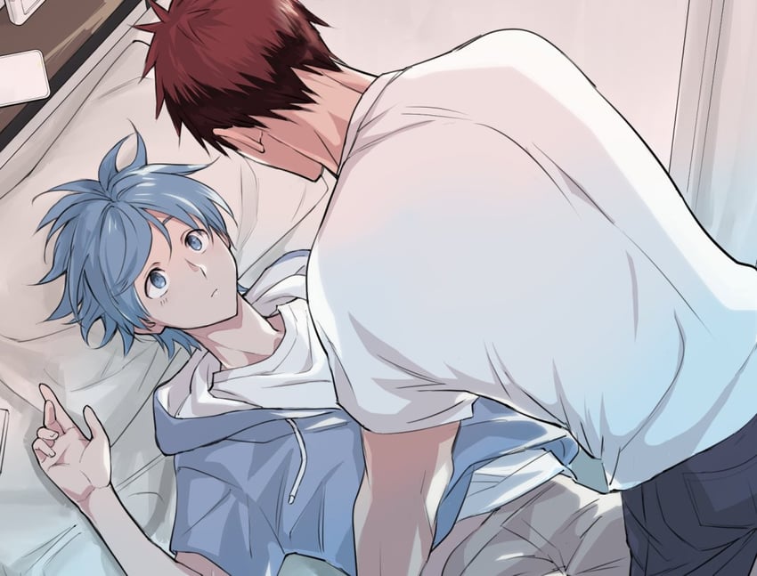 kuroko tetsuya and kagami taiga (kuroko no basuke) drawn by gami_zm