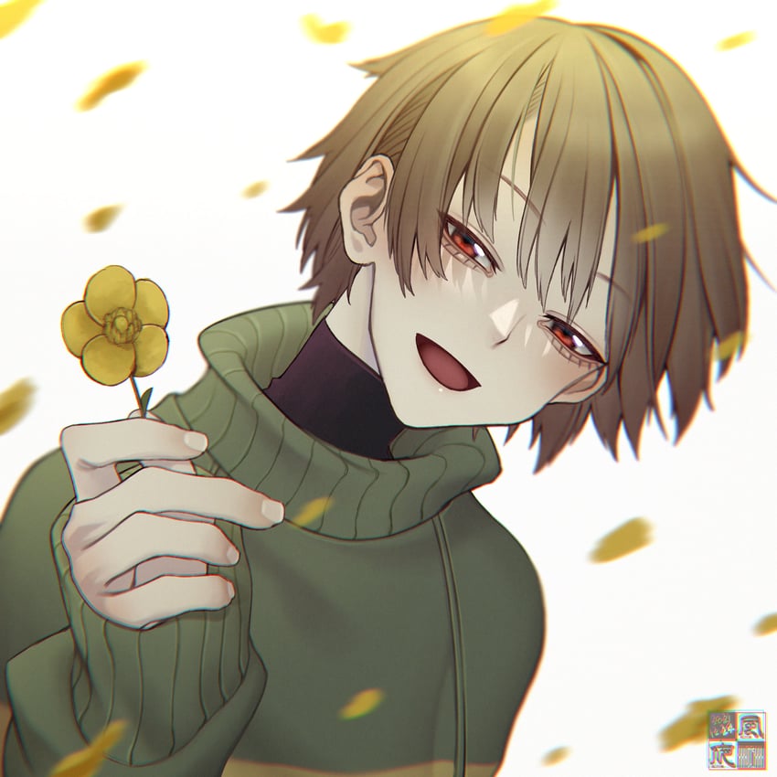 chara (undertale and 1 more) drawn by yokaze_(xxxdisxxx)