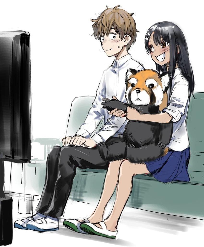 nagatoro hayase and hachiouji naoto (ijiranaide nagatoro-san) drawn by 774_(nanashi)