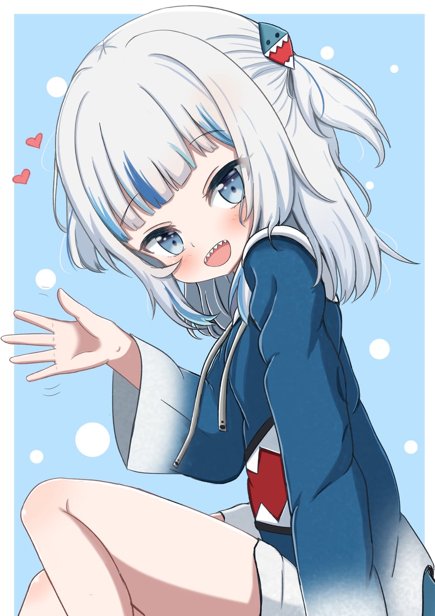 gawr gura (hololive and 1 more) drawn by jiu_(sdesd3205)