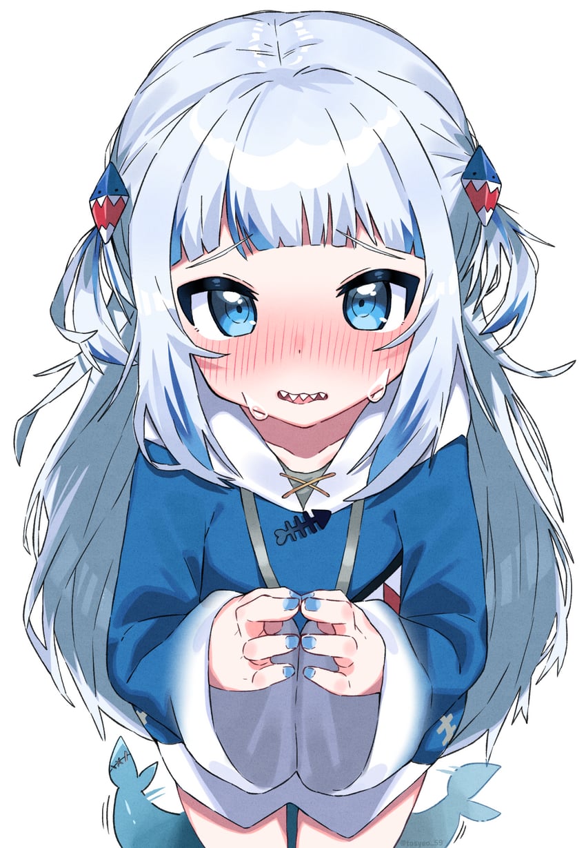 gawr gura (hololive and 1 more) drawn by tosyeo