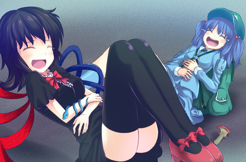 kawashiro nitori and houjuu nue (touhou) drawn by shiwasuzuki
