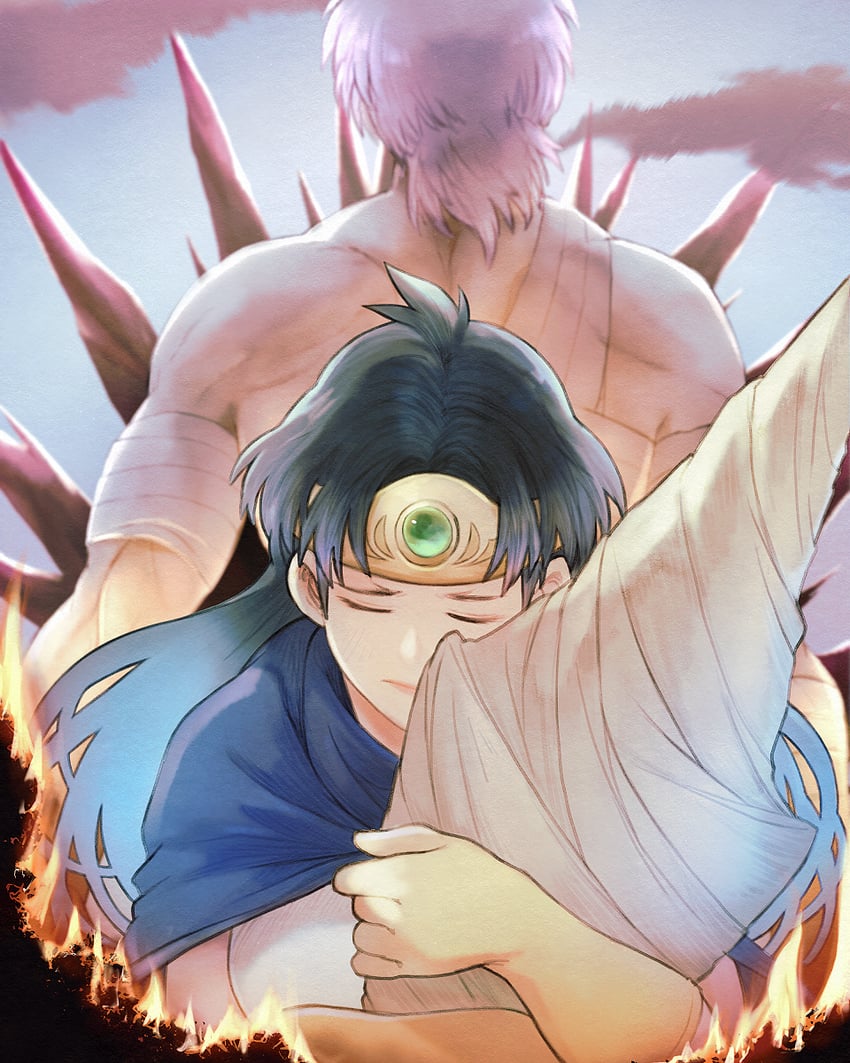 hyunkel and eimi (dragon quest and 1 more) drawn by b-saku