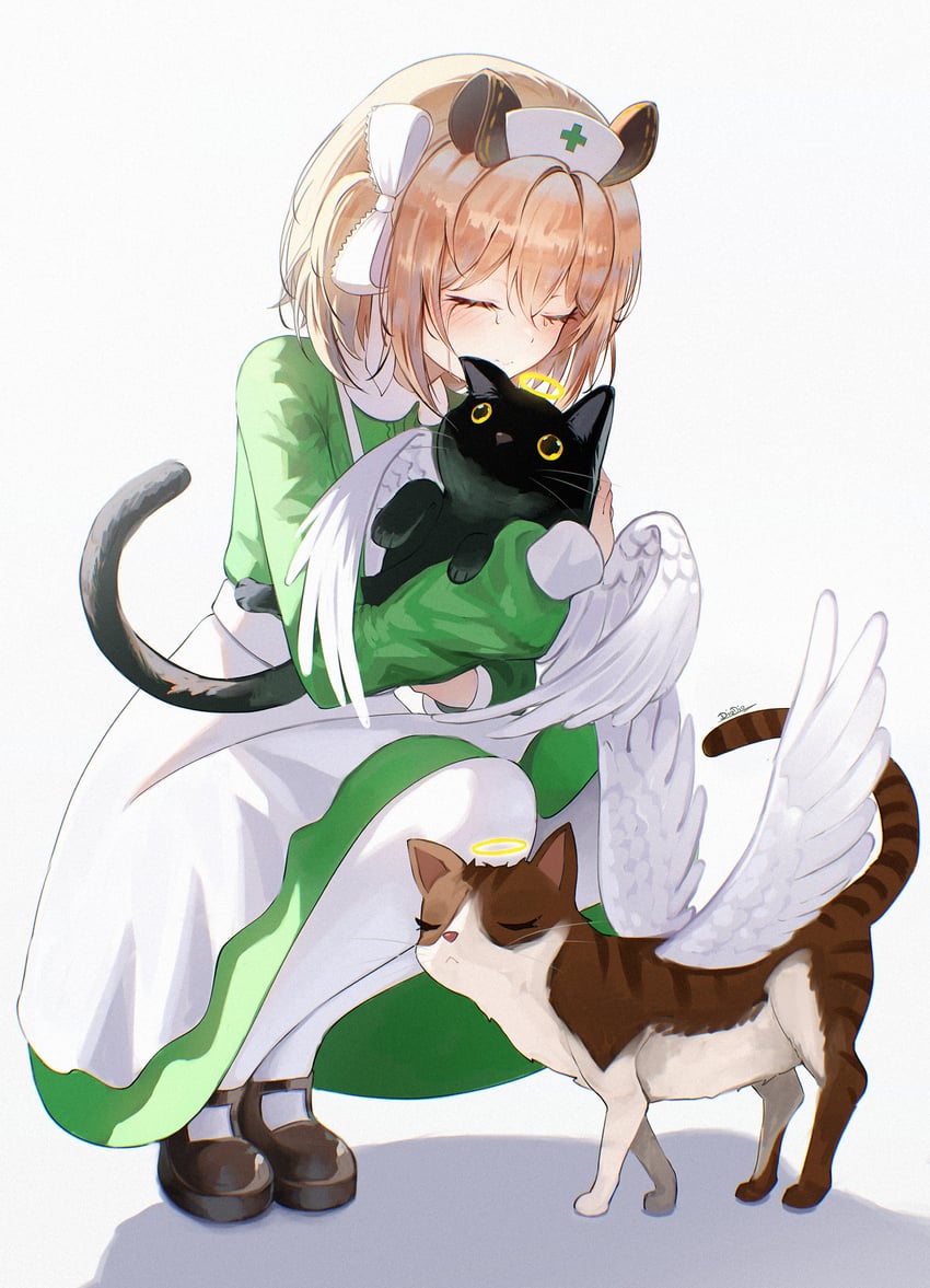nimi nightmare and baby bean (indie virtual youtuber) drawn by dio_dio