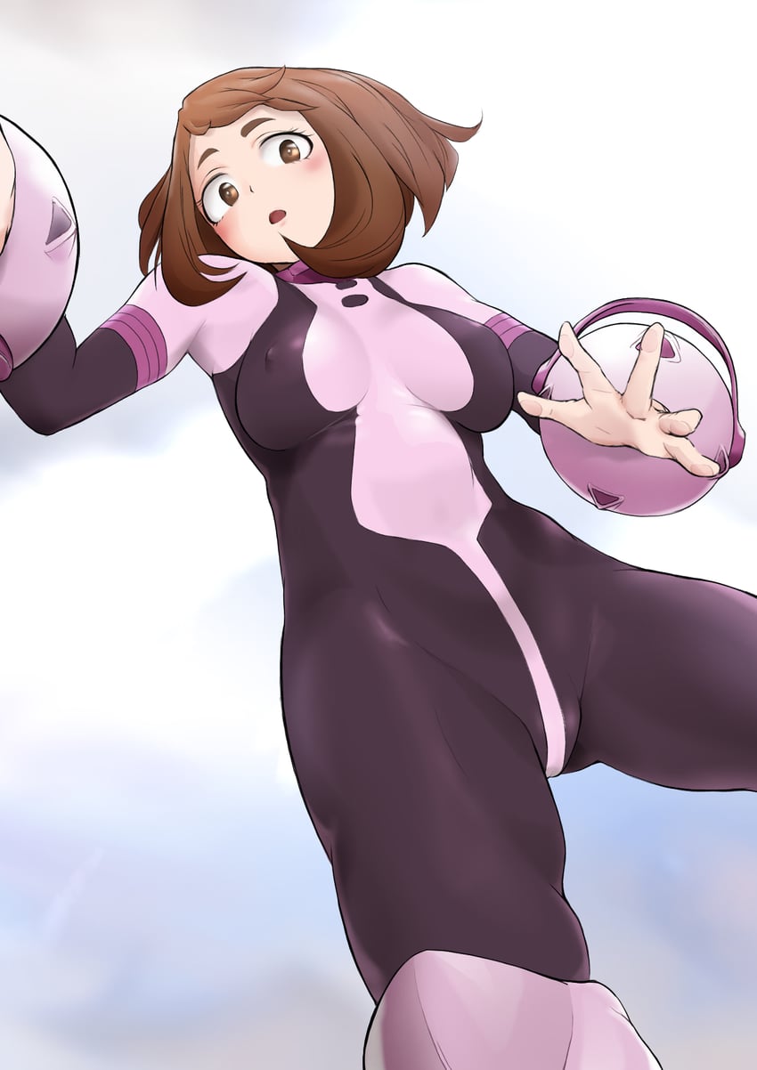 uraraka ochaco (boku no hero academia) drawn by 34-gou