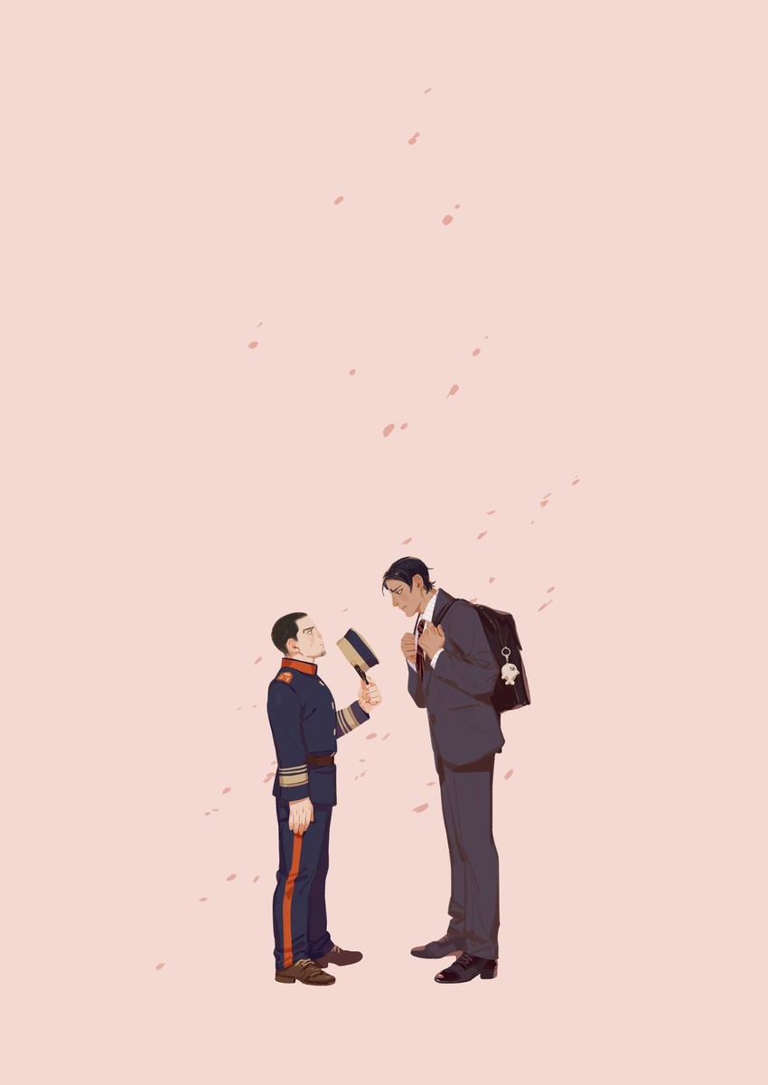 tsukishima hajime and koito otonoshin (golden kamuy) drawn by chengongzi123