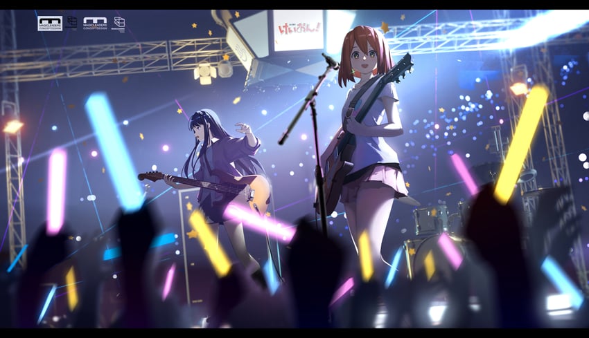 akiyama mio and hirasawa yui (k-on!) drawn by alisi
