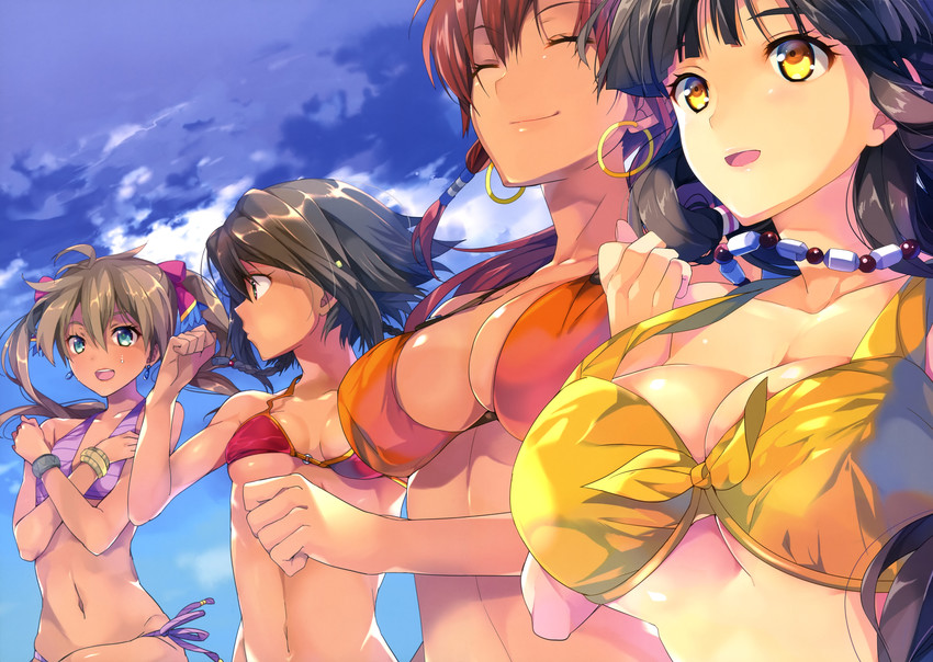 amy, bellows, saaya, and melty (suisei no gargantia) drawn by taira_tsukune